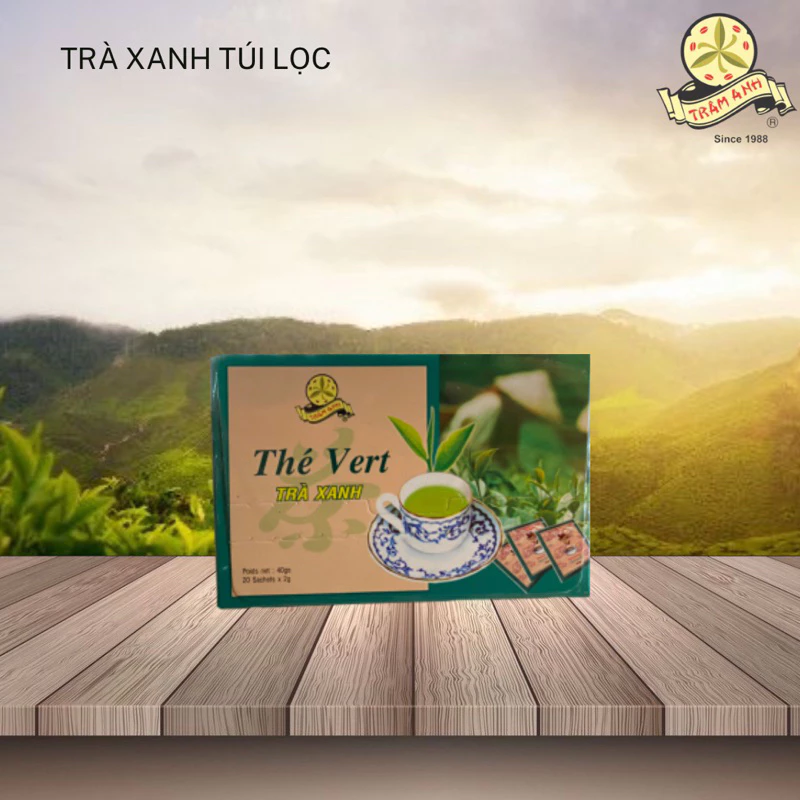 Trà Xanh TRÂM ANH - 20 túi lọc x 2gr