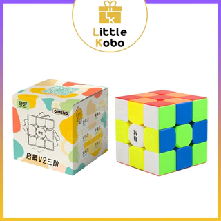 Rubik 3x3 QiYi QiMeng V2 3x3 56mm Rubic 3 Tầng Stickerless Đồ Chơi Trí Tuệ Trẻ Em Phát Triển Tư Duy 3x3x3 - Little Kobo