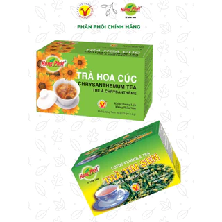 Trà Hoa Cúc, Trà TimSen [ Hùng Phát ] Thanh Nhiệt ,Mát Gan, Tốt Cho Mắt, Hộp 25 gói x 2g