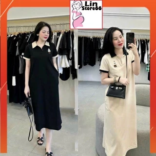 Đầm Bầu Váy Bầu Mùa Hè, Dáng Suông, Cổ Sơ Mi PoLo Đi Làm Đi Chơi A195 Lin Store66