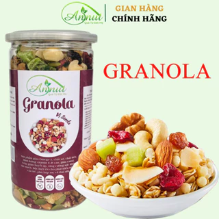 Granola siêu hạt, siêu macca không yến mạch ANNUT - Ăn kiêng không đường