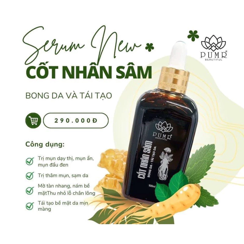 Cốt nhân sâm Pumr Mẫu Mới