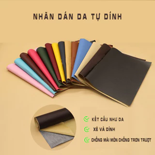 Miếng Dán Da Tự Dính 100X137Cm Không Cần Ủi Sofa Sửa Chữa Da Miếng Dán Vải PU ghế bàn đệm ngồi ghế đệm ngồi yên xe má