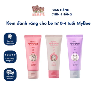 Kem đánh răng nuốt được Mybee Hàn Quốc cho bé từ 3 tháng - 4 tuổi  - Made in Korea