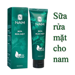 Sữa rửa mặt cho nam giới ECO Thiên Nhiên Việt làm sạch sâu ngừa mụn mờ thâm làm trắng da se khích lỗ chân lông 120ml