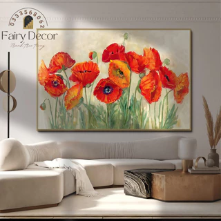 (Có ẢNH THẬT) Tranh Treo Tường canvas, Hoa painting,tranh decor phòng khách,phòng ngủ,cầu thang đẹp⚡FREE SHIP⚡nghệ thuật