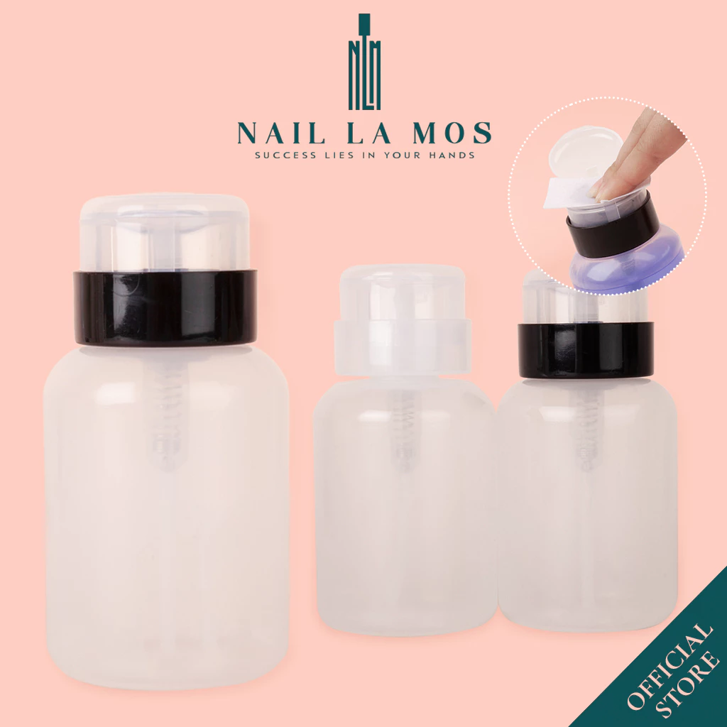 Lọ đựng cồn acetone 250ml đầu xịt - Bình nhún đựng nước lau gel