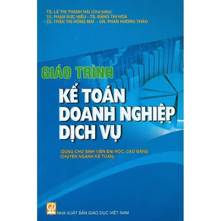 Sách - Giáo Trình Kế Toán Doanh Nghiệp Dịch Vụ