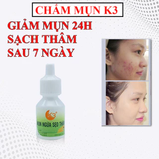 [HOT] Kem chấm mụn siêu tốc mụn đầu đen, trứng cá, mụn bọc mờ thâm liền sẹo K3 (10g)