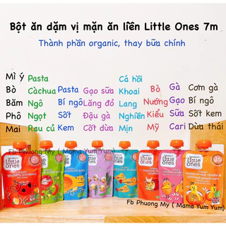 Date 10/24-2025 Cháo, Bột gói ăn dặm vị mặn Little Ones cho bé từ 6,7 tháng của Anh