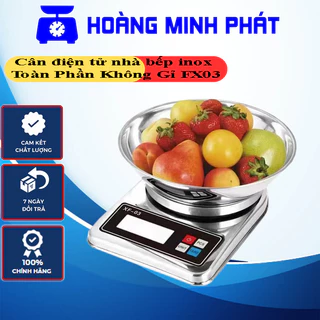 Cân Điện Tử Nhà Bếp INOX FX-03 3kg 5kg dùng cân thực phẩm....