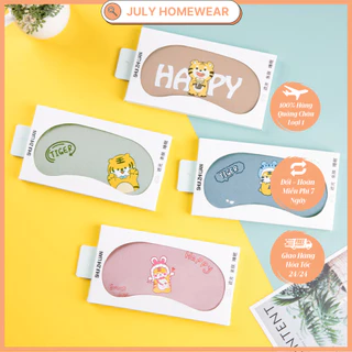 Bịt mắt ngủ họa tiết dễ thương cute kèm Gel Massage, băng che mắt đựng trong hộp giấy quà tặng JULY HOMEWEAR