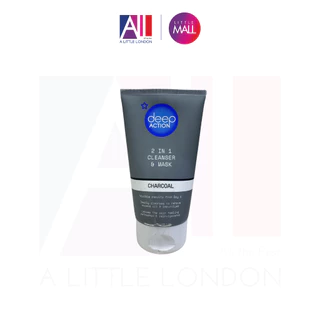 [TOP 1 SHOPEE] Sữa rửa mặt Superdrug Deep Action 2 in 1 Charcoal Cleanser And Mask 150ml (Bill Anh)