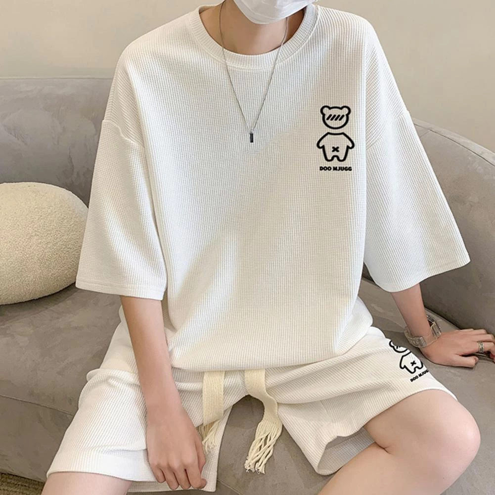 Set đồ bộ HappyFamily in logo Gấu DOO MJUGG năng động trẻ trung chất cotton 100 cao cấp