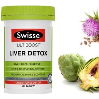 Viên uống bổ gan, giải độc Swisse Liver Detox Thanh lộc cơ thể, mát gan