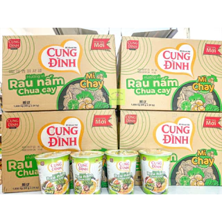 Mì Ly Cung Đình Chay Vị Rau Nấm Chua Chay Thùng 24 Ly