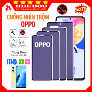 Kính cường lực chống nhìn trộm Oppo Reno 8 8z 7 7z 6 5G 6z 5 4 2f A98 A78 A17 A17K A16 A16K A15 A15s A57 A77s A95 A94 A9