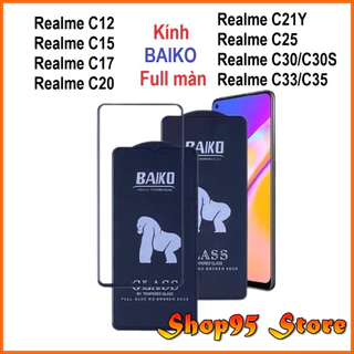 Cường lực Kingkong Baiko Realme C55 C65 C53 C33 Realme C30s, Realme C30, Realme C35, Realme C3, Realme C3i full màn hình