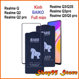 Cường lực Baiko Realme Q, Realme Q2/Q2 pro, Realme Q3/Q3 pro 5g, Realme Q5/Q5 pro, Realme Q3s full màn hình