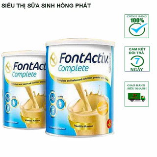 Sữa FontActiv Complete Nhập Khẩu Tây Ban Nha cho người,mới ốm dậy, muốn tăng cân,người chế độ ăn kémhop 400/800g