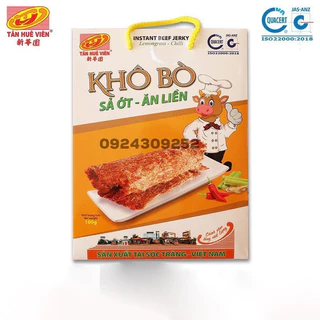 Khô bò sả ớt hộp 100g