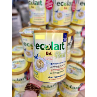 Ecolait Nest  Sữa Yến  cho bé biếng ăn, thấp còi, suy dinh dưỡng từ 1-10 tuổi lon 900g tặng 1 yến cinest 25%