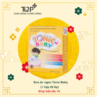 Siro Tăng Đề Kháng Cho Bé Tonic Baby Giúp Ăn Ngon, Hấp Thu Tốt, Bé Phát Triển Toàn Diện Hộp 20 Ống