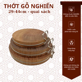 Hàng chuẩn Thớt gỗ nghiến, vua thớt gỗ tự nhiên đường kính đến 45cm chuyên quán ăn nhà hàng