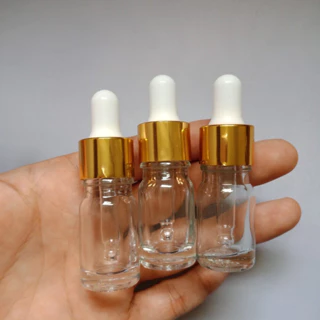 Lọ triết 5ml trắng nắp bóp ( lọ siêu dày)