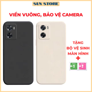 Ốp lưng Oppo A57 2022, A77, A77s, A57 4G cạnh vuông, viền vuông, dẻo mềm mịn