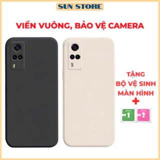 Ốp lưng Vivo Y51 2020, Y53s , Y72 5G cạnh vuông, viền vuông, dẻo mềm mịn