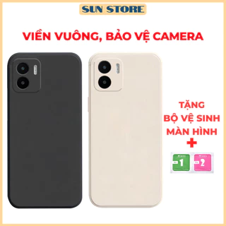 Ốp lưng Xiaomi Redmi A1, Redmi A2 cạnh vuông, viền vuông, dẻo mềm mịn