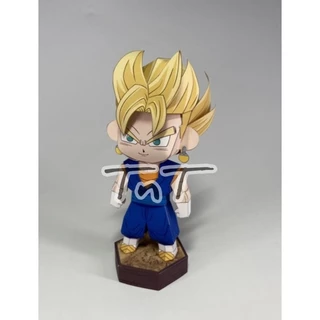 [ Dragon Ball ] - Mô Hình Giấy Anime Chibi Supper Saiyan Vegetto