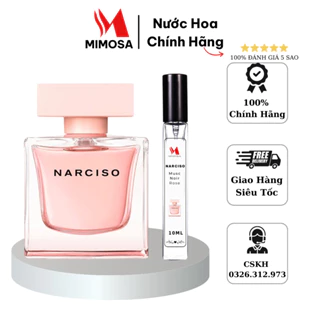 Nước hoa nữ Narciso Rodriguez Narciso Cristal trẻ trung thanh tao chiết 10ml chính hãng - mimosa.store