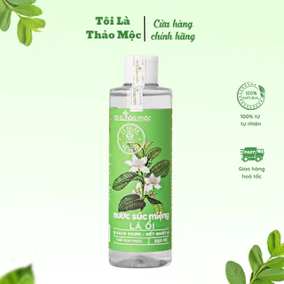 Nước Súc Miệng Lá Ổi 250ml/ 500ml làm sạch, khử khuẩn - Tôi Là Thảo Mộc