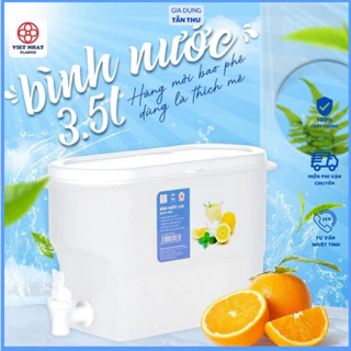 Bình nước 3.5L có vòi để tủ lạnh nhựa Việt Nhật