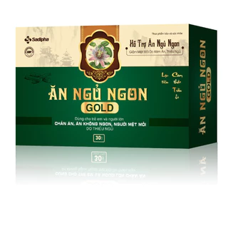 ĂN NGỦ NGON GOLD Sadipha hỗ trợ ăn ngon,ngủ sâu,giảm căng thẳng hộp 30 viên