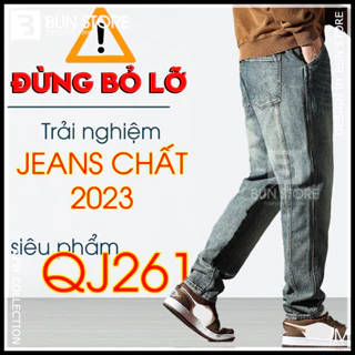 Quần Jeans nam dáng xuông QJ261
