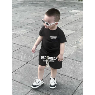 Bộ áo phông quần short dasquaredd 92 cho bé trai , set áo thun quần cộc trẻ em unisex , Kid_genz