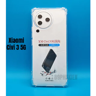 Ốp lưng chống va đập Xiaomi Civi 3 5G (dẻo trong chống sốc)