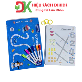 Tập tô vẽ thông minh xoá được - đồ chơi giáo dục toàn diện Montessori cho bé