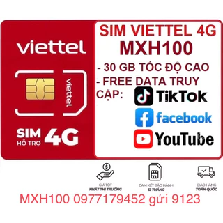 Sim 4G Viettel thả ga vào mạng xã hội chỉ 100k tháng