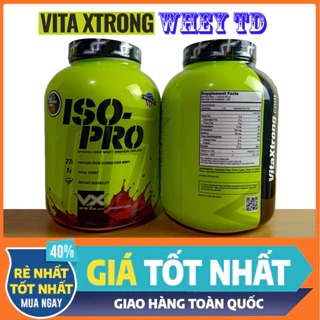 WHEY ISO Pro VitaXtrong 5lbs vị Socola - Whey Thủy Phân tăng cơ hồi phục cơ bắp