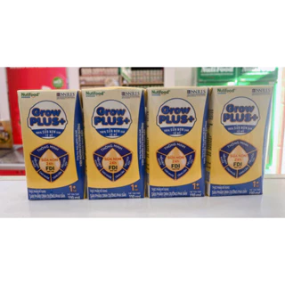 Lốc 4 hộp sữa pha sẵn GrowPLUS+ (vàng) - Sữa non tăng đề kháng 110ml/180ml