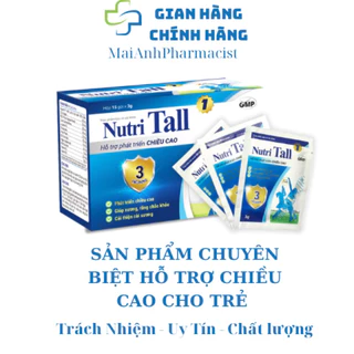 NUTRI TALL 1 - Sản phẩm chuyên biệt hỗ trợ phát triển chiều cao cho bé từ 2-7 tuổi