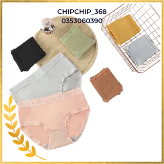 Combo 10 Quần Lót Nữ C02 Đẹp Phối Ren, Quần Chíp Nữ Cạp Vừa Phong Cách Hàn Quốc Sexy Thoải Mái Gợi Cảm Dễ Thương