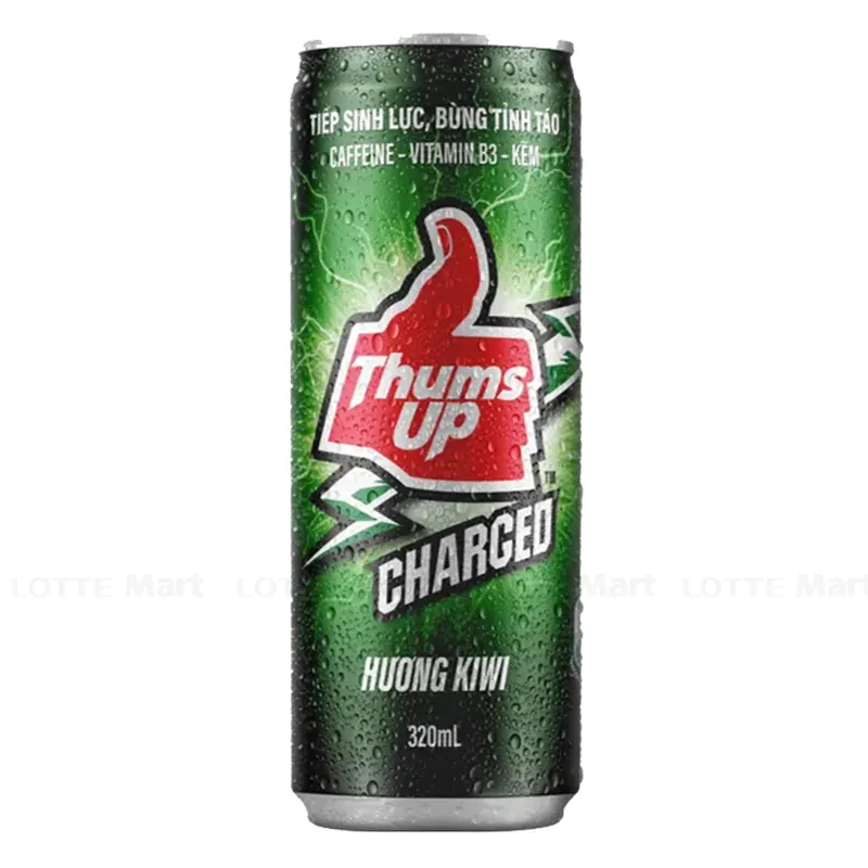 Nước Giải Khát Thums Up Charged Hương Kiwi Lon 320ml