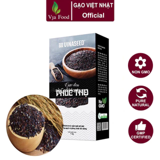 Gạo Lứt đen Phúc Thọ Vinaseed - Hộp 1kg cao cấp - Giá Sỉ, Date mới