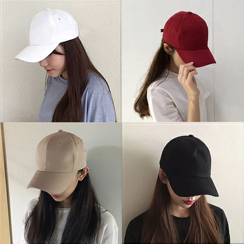 Nón kết trơn Mữ lưỡi trai Nam nữ Unisex Mũ bóng chày Ulzzang Phong cách Hàn Quốc Thời trang