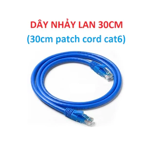 Dây Nhảy Lan Internet Cat6 30cm/50cm/100cm - PATCH CORD CAT6 RJ45 Chuẩn Gigabit